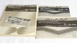 Sharp PC-1500 + CE-150 + CE-152 manual